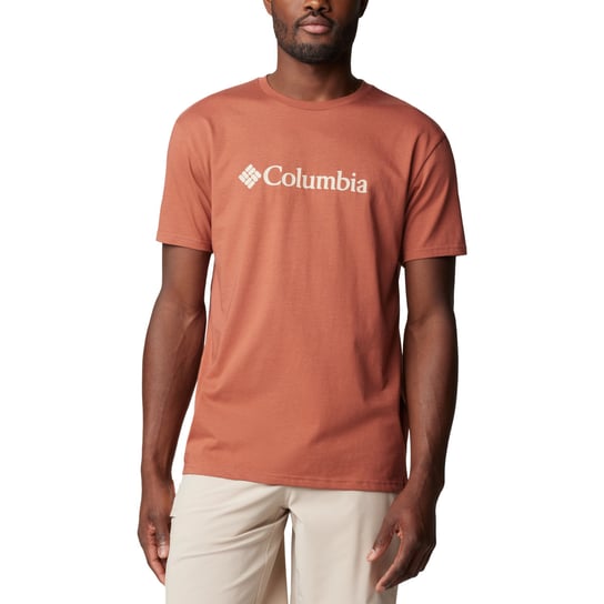 Columbia CSC Basic Logo SS Tee 1680053229, Mężczyzna, T-shirt kompresyjny, Pomarańczowy Columbia