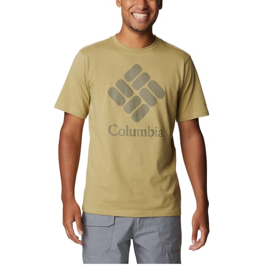Columbia CSC Basic Logo SS Tee 1680053330, Mężczyzna, T-shirt kompresyjny, Brązowy Columbia