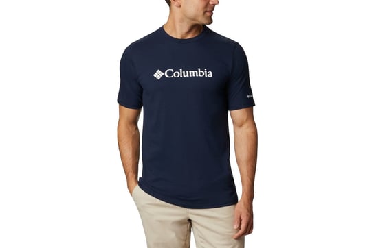 Columbia CSC Basic Logo SS Tee 1680053467  męski t-shirt granatowy Columbia
