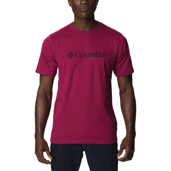 Columbia CSC Basic Logo SS Tee 1680053662  męski t-shirt różowy Columbia