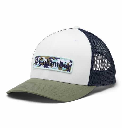 Columbia Czapka Z Daszkiem Columbia Mesh Snap Back High White/Stone Green/Camo Patch Columbia