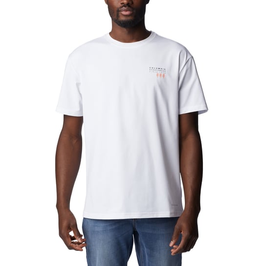 Columbia Legend Trail Tee 2036533100, Mężczyzna, T-shirt kompresyjny, Biały Columbia