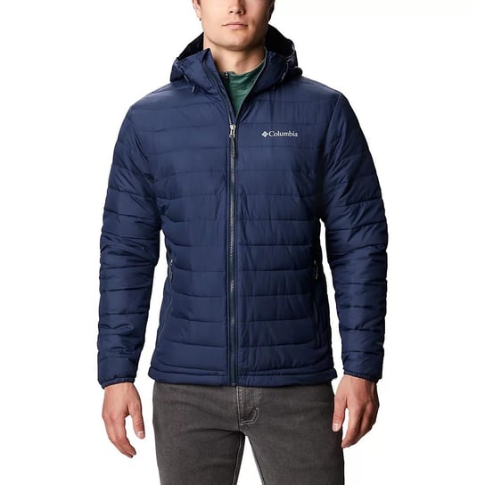 Columbia Powder Lite™ Hooded Jacket Męska Granatowa (1693931465) Columbia