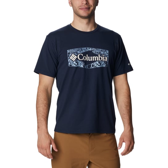 Columbia Sun Trek Technical Tee 1931172470, Mężczyzna, T-shirt kompresyjny, Granatowy Columbia