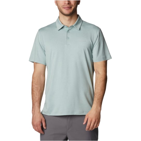 Columbia Tech Trail Polo Shirt 1768701350, Mężczyzna, Koszulka polo, Niebieski Columbia