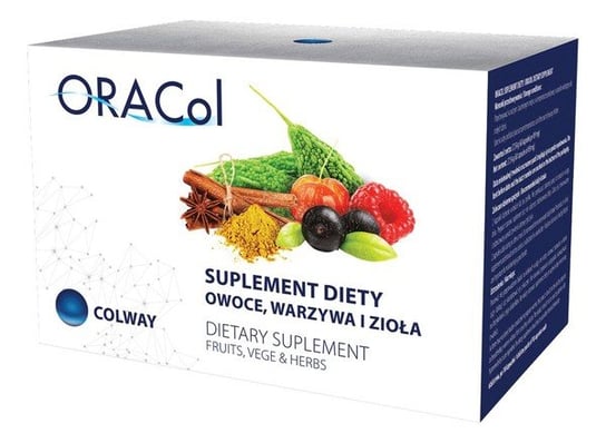 Colway, OraCol, Suplement diety z ekstraktami z owoców i warzyw, 60 kapsułek Inna marka