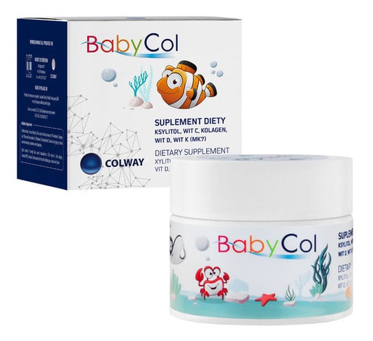 Colway, pastylki dla dzieci BabyCol, 60 szt. Suplement diety Colway