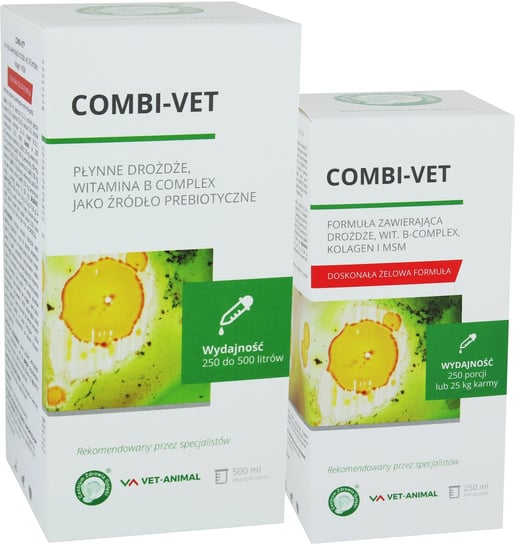 Combi vet 250 ml formuła zawierająca drożdże wit b complex msm i kolagen Inny producent