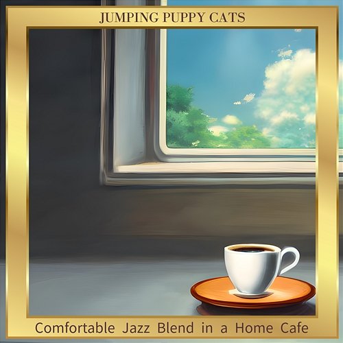 Comfortable Jazz Blend in a Home Cafe Jumping Puppy Cats