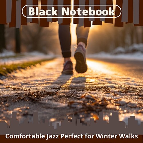 Comfortable Jazz Perfect for Winter Walks Black Notebook