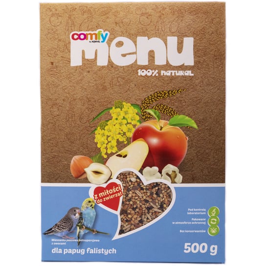 COMFY MENU POKARM DLA PAPUŻEK FALISTYCH OWOCOWY 500 g Comfy