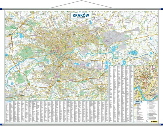 Compass, mapa ścienna Kraków, 1:20 500 Compass