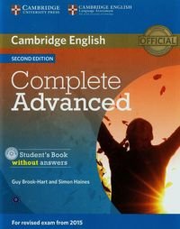 Complete Advanced. Student's Book without answers + CD Brook-Hart Guy, Haines Simon