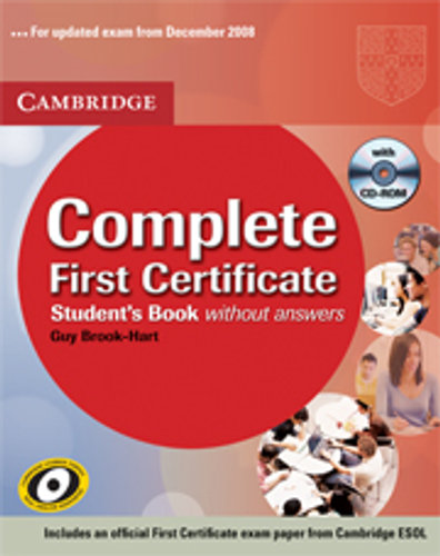 Complete First Certificate Student's Book With Cd-rom Brook-Hart Guy