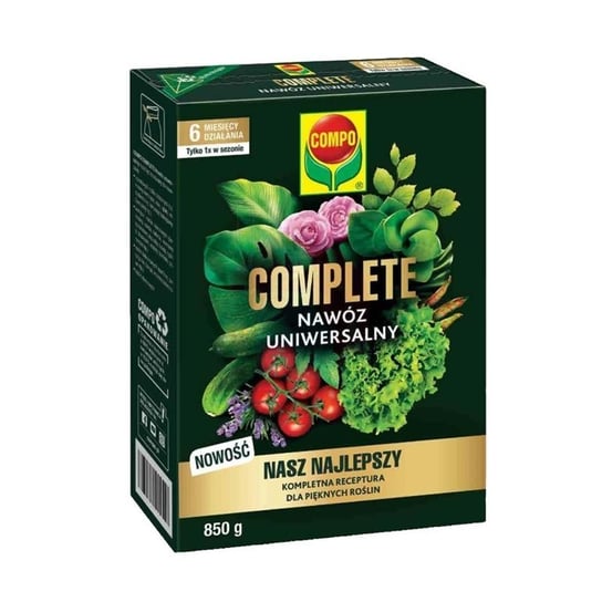 Compo Complete to najlepszy nawóz specjalnie opracowany do odżywienia wszystkich roślin uprawianych zarówno w ogrodzie jak i w domu lub na balkonie. Compo