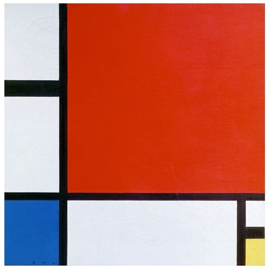 Composition II In Red, Blu And Yellow 50x50 Legendarte