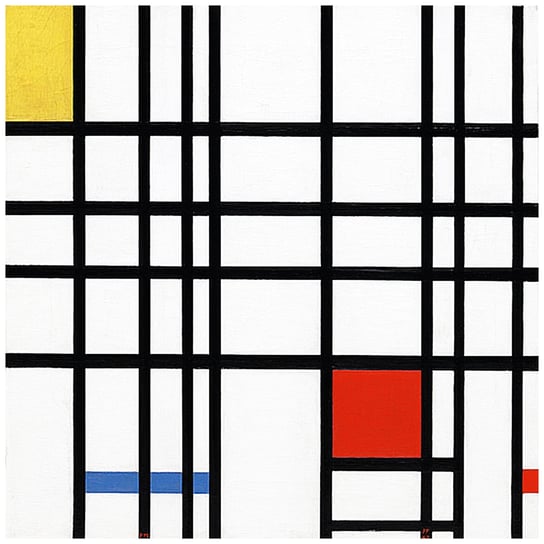 Composition In Yellow, Blue And Red 60x60 Legendarte