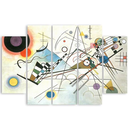 Composition VIII Kandinsky 150x100  (5 Panele) Legendarte