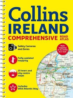 Comprehensive Road Atlas Ireland Collins Maps