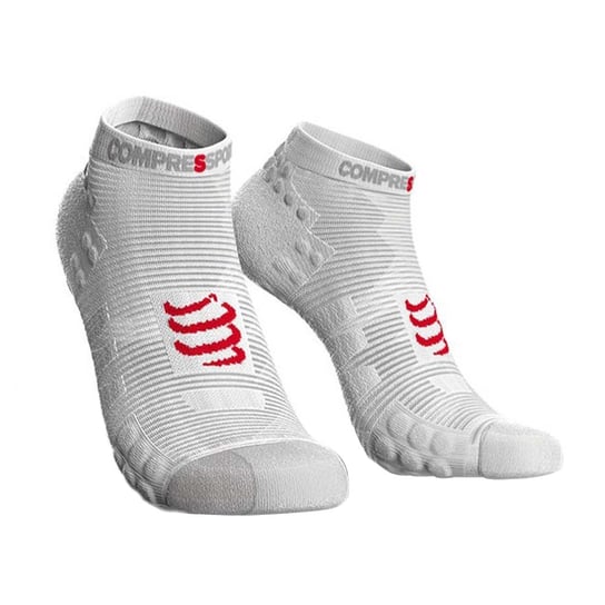 Compressport, Skarpety, Pro Racing Socks V3 Run Low U (RSLV3-0000), biały, rozmiar T4 Compressport