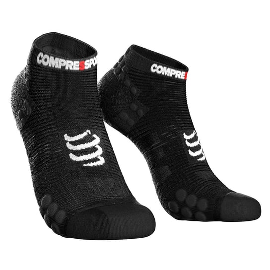 Compressport, Skarpety, Pro Racing Socks V3 Run Low U (RSLV3-9999), czarny, rozmiar T2 Compressport