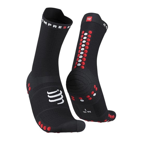 Compressport, Skarpety Pro Racing Socks v4.0 Run High U, czarne, rozmiar 35/38 Compressport