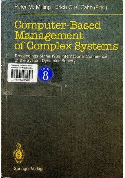 Computer Based Management of Complex Systems Springer Verlag