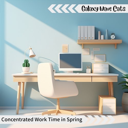 Concentrated Work Time in Spring Galaxy Wave Cats