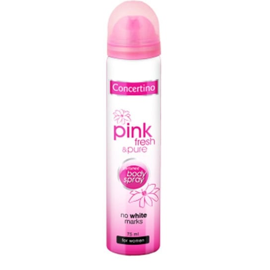Concertino, Pink Fresh&Pure, Dezodorant w sprayu, 75 ml Concertino