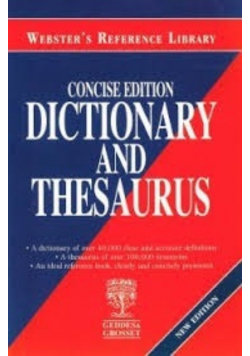 Concise Edition Dictionary and Thesaurus - Opracowanie zbiorowe ...