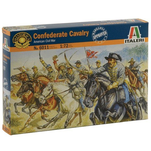 Confederate Cavalry, figurki do sklejania Confederate Cavalry