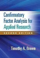 Confirmatory Factor Analysis for Applied Research Brown Timothy A.