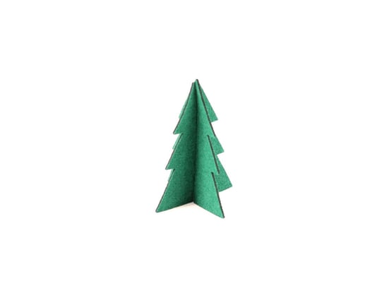 Congee, Choinka z filcu na Boże Narodzenie, Zielony, 13 cm Congee.pl