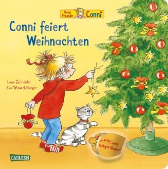 Conni feiert Weihnachten (Pappenbuch mit Klappen) Schneider Liane