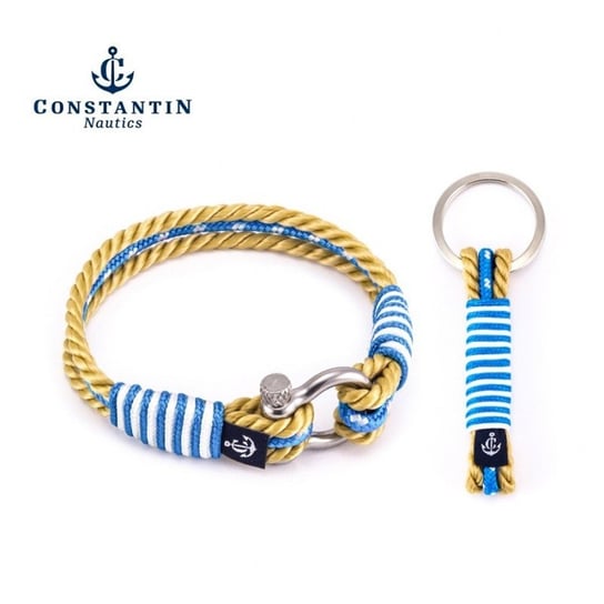 Constantin Nautics ZESTAW MALE BRANSOLETKA Z BRELOKIEM Niebieski 14 CNC #5042-14 Constantin Nautics