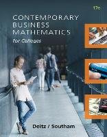 Contemporary Business Mathematics for Colleges Deitz James E., Southam James L.