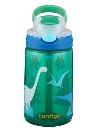 Contigo, Bidon dziecięcy, Gizmo Flip Jungle Green Dino, 420 ml Contigo