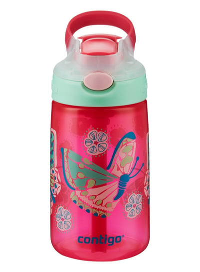 Contigo, Bidon dziecięcy, Gizmo Flip Sprinkles Butterfly Whte, różowy, 420 ml Contigo