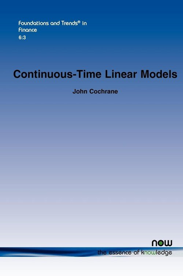 Continuous-Time Linear Models Cochrane John