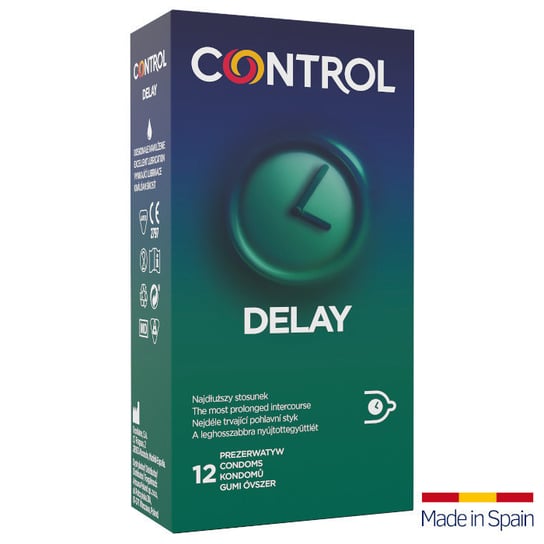 Control, Delay, Prezerwatywy przedłużające stosunek, 12 szt. Control