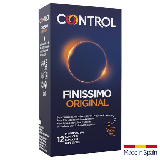 Control, Finissimo Original, Super cienkie prezerwatywy, 12 szt. Control
