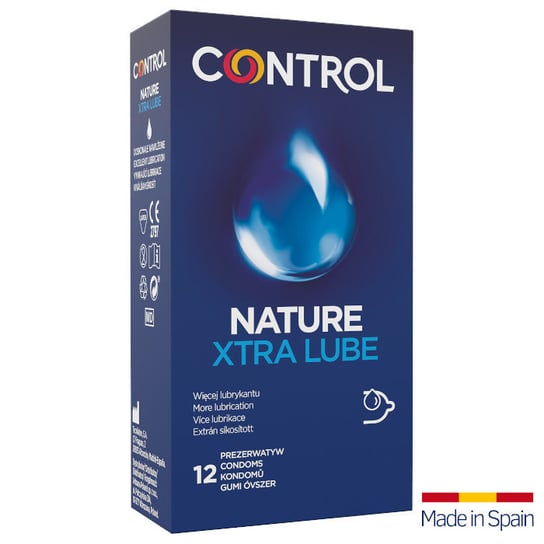 Control, Nature Xtra Lube, Prezerwatywy dodatkowo nawilżone, 12 szt. Control