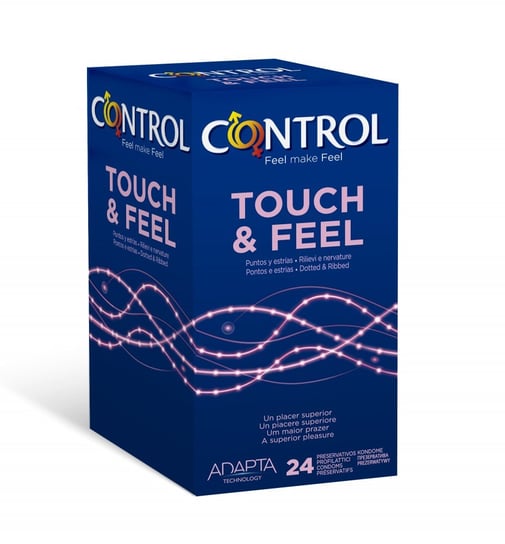 CONTROL TOUCH & FEEL Prezerwatywy stymulujące / opak.24szt Control