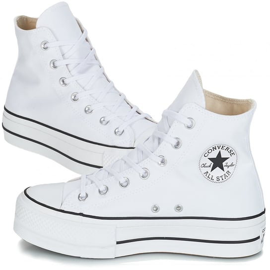 Converse buty trampki damskie białe wysokie platforma 560846C 36 Converse