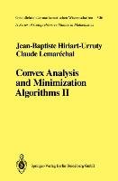Convex Analysis and Minimization Algorithms II Hiriart-Urruty Jean-Baptiste, Lemarechal Claude