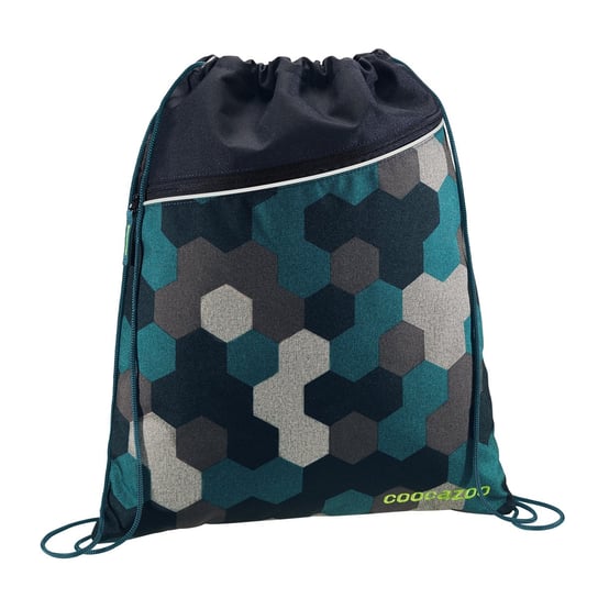 Coocazoo, plecak-worek na buty RocketPocket II, Blue Geometric Melange Coocazoo