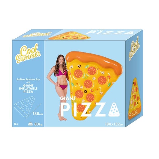Cool Summer, dmuchany materac Pizza TM Toys