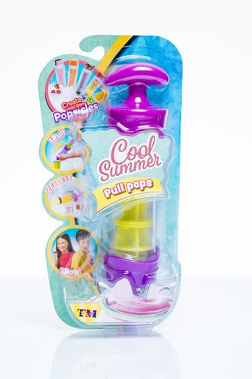 Cool Summer, maszynka do tworzenia lodów Pull Pops, zestaw, fioletowy TM Toys
