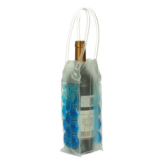 Cooler na butelki - niebieski Gift World
