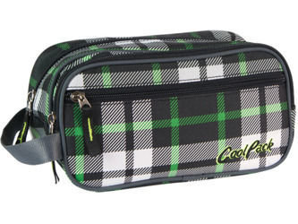 Coolpack, Kosmetyczka Wave Green tartan 48064CP Coolpack